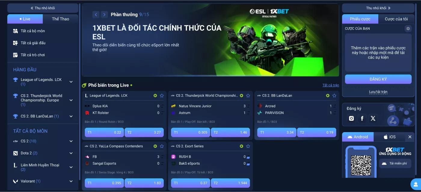 1xbet | Chọn, đặt cược, chiến thắng
